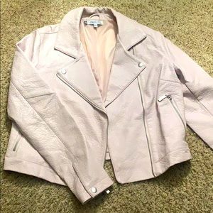 Pink leather jacket